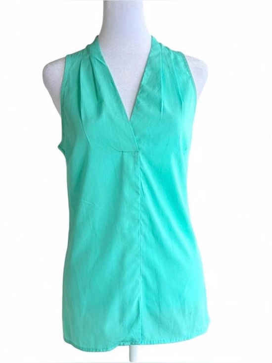 Banana Republic Tops - Banana Republic Turquoise Sleeveless V-Neck Shell